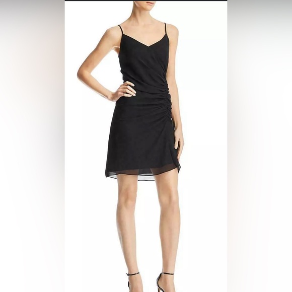 Rebecca Minkoff Dresses & Skirts - Rebecca Minkoff Kinsley Black Runched Mini Dress